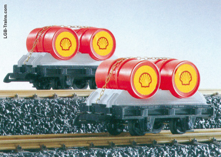 LGB Field Railroad Double-Drum Cars. 2 pieces 45170