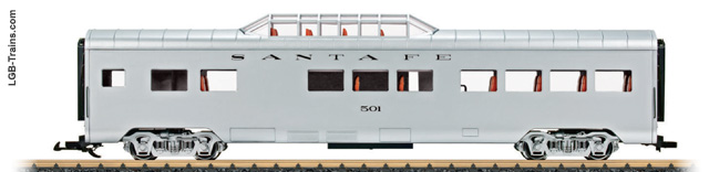 LGB Santa Fe Vista Dome Car 36567