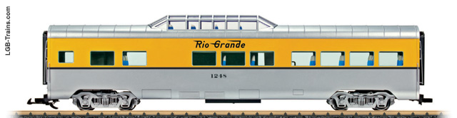 LGB Denver & Rio Grande Dome Car 36574