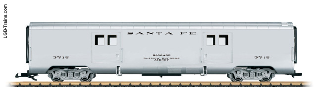 LGB Santa Fe Baggage Car 36579